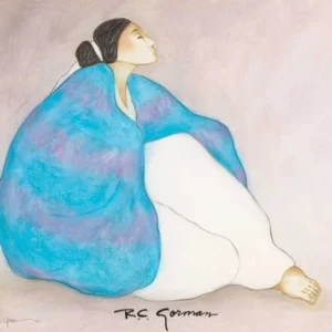 Navajo Woman in Blue