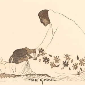 Woman with Flowered Shawl