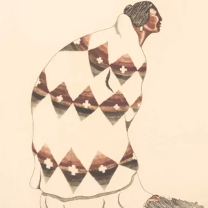 Woman With Pendleton Blanket St I