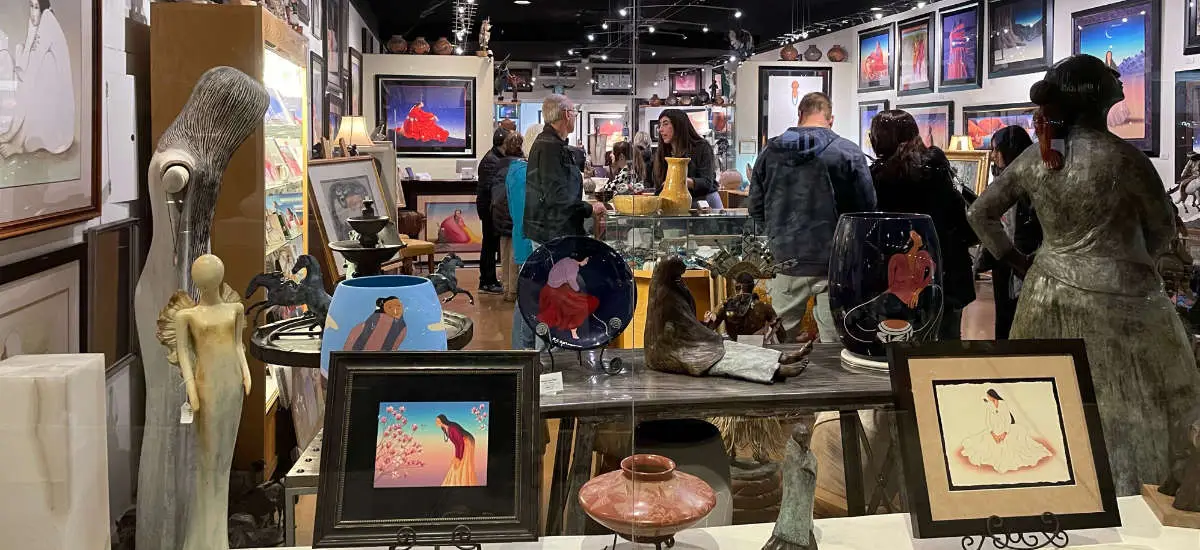 R.C. Gorman Scottsdale Art Walk - Inside Store